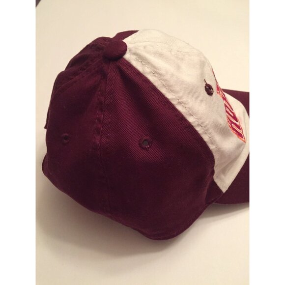 Virginia Tech Hokies Maroon & White Cap Hat Strap-back VT Captivating Headwear - Picture 11 of 16